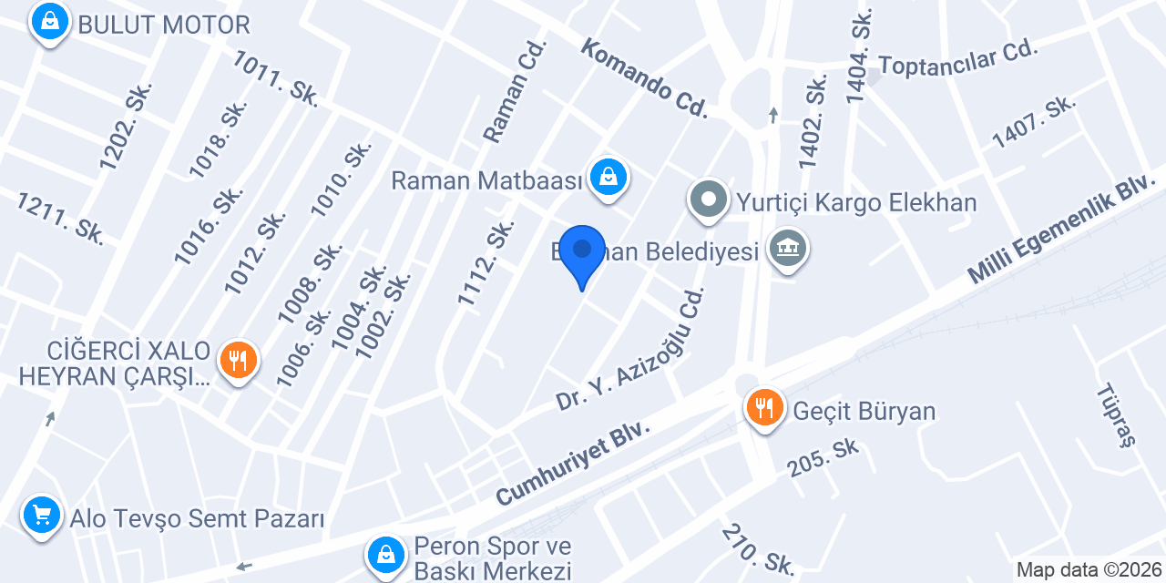 Cadde Döner konumu