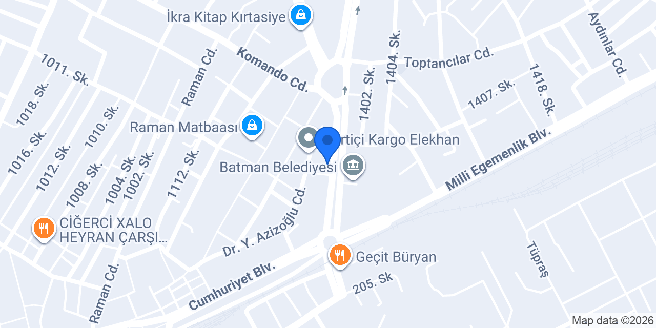 Otel Zeki konumu