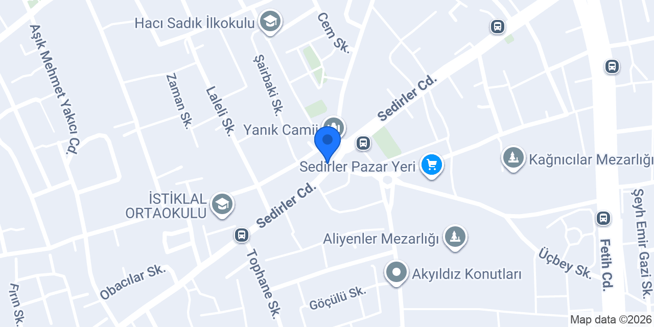 Tekin Unlu Mamülleri konumu