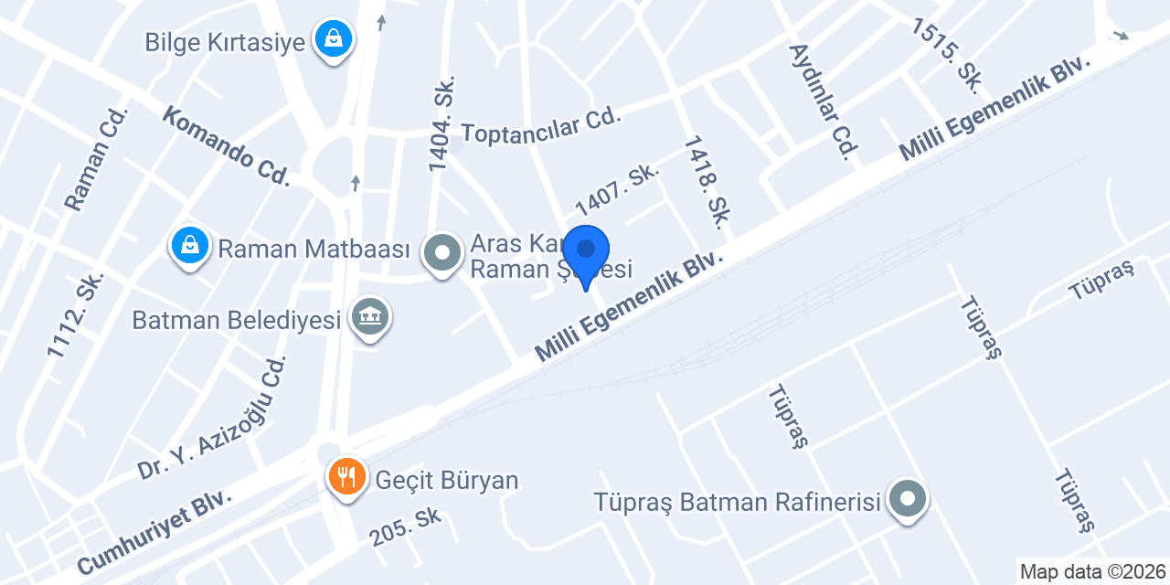 Pars Oto Aksesuar konumu