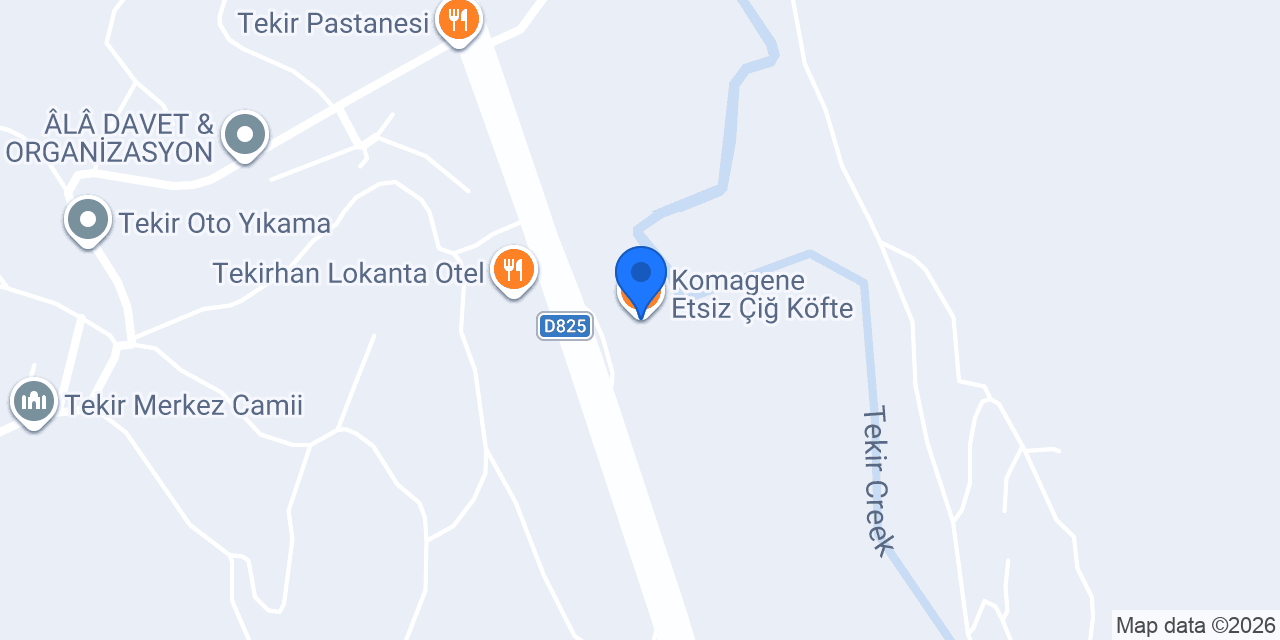 Komagene Etsiz Çiğ Köfte konumu