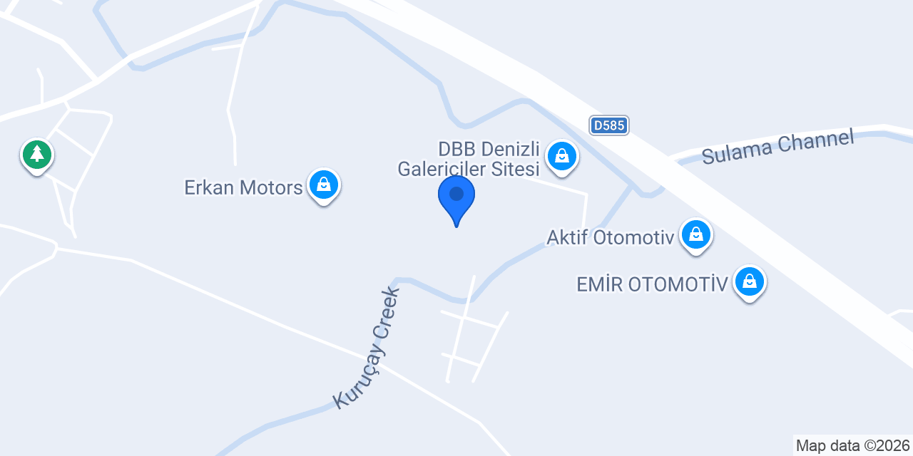 Atmaca Motors Denizli konumu