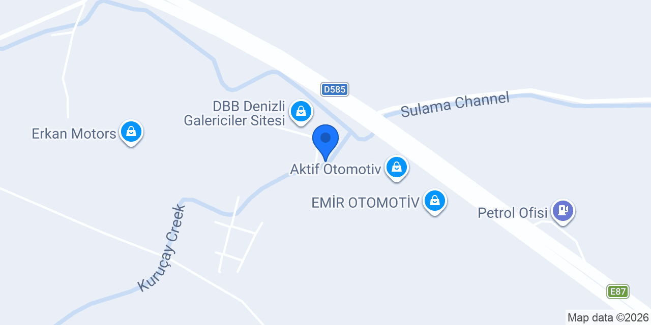 Emin Yücel Motorlu Araçlar konumu