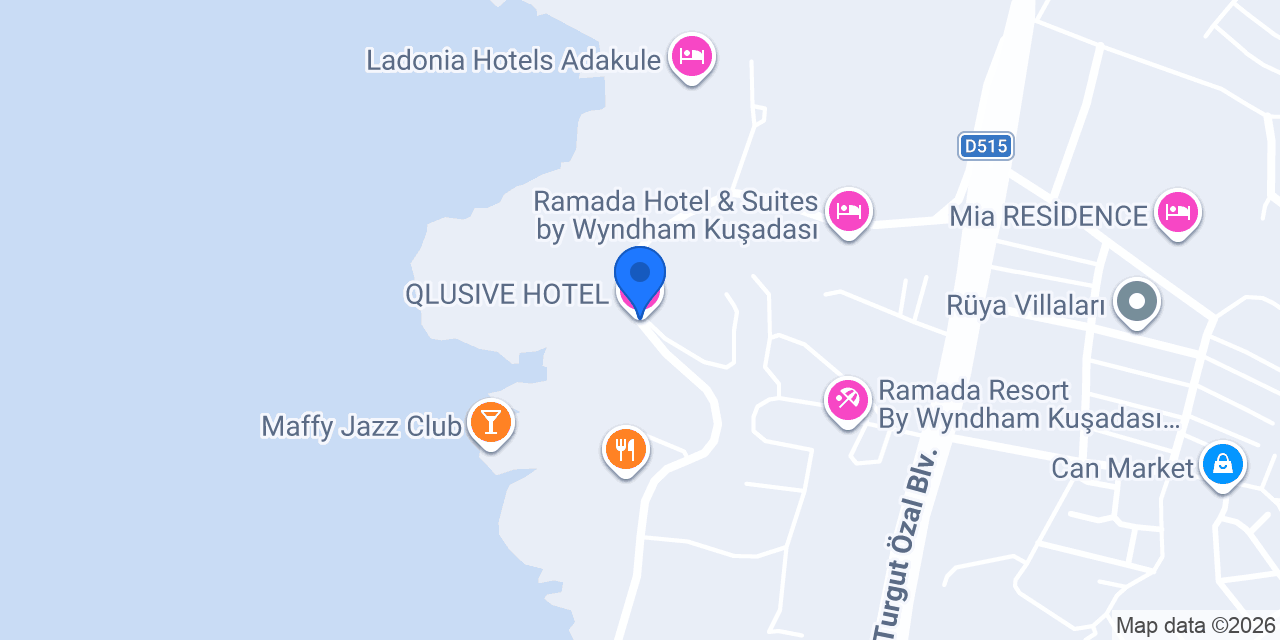 QLUSIVE HOTEL konumu