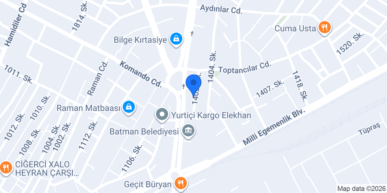 Yeni Diyar Eczanesi konumu