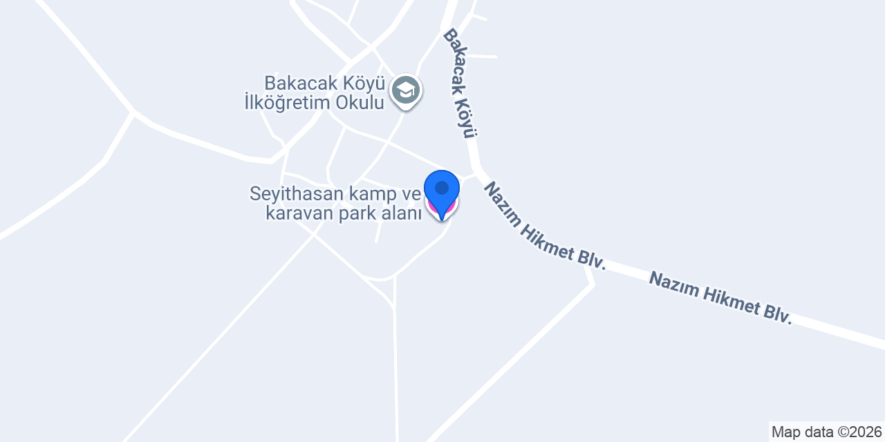 Seyithasan kamp ve karavan park alanı konumu