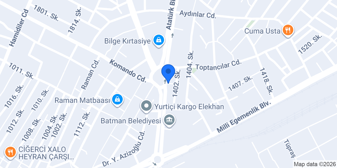 Doğu Sürücü Kursu konumu