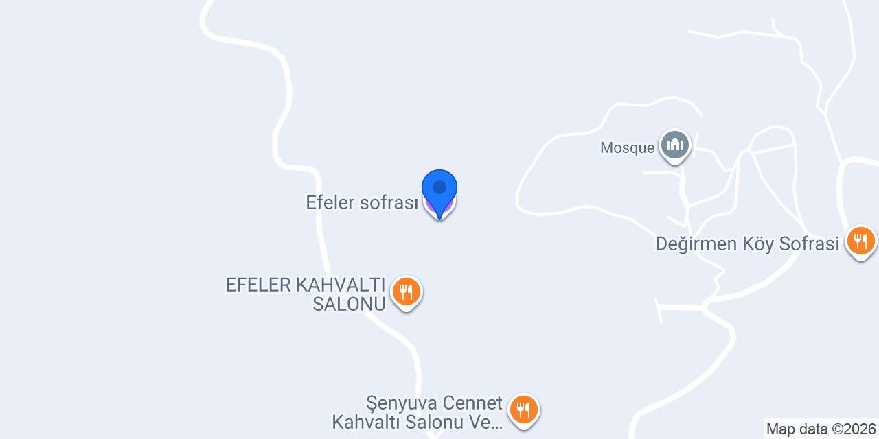 Efeler sofrası konumu
