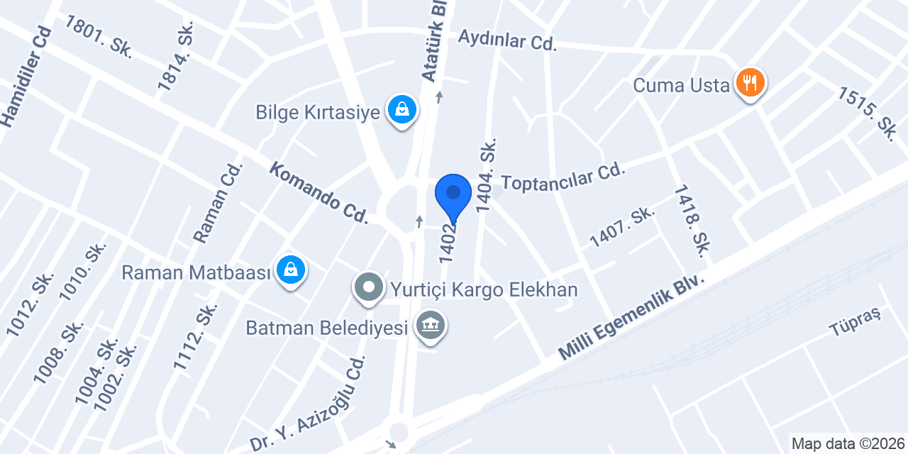 Roza Çiçek Evi konumu