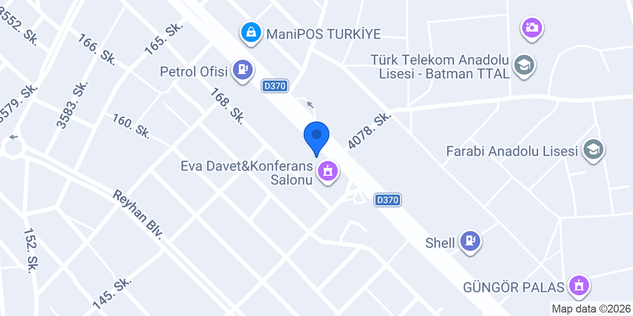 Perla Davet Salonu konumu