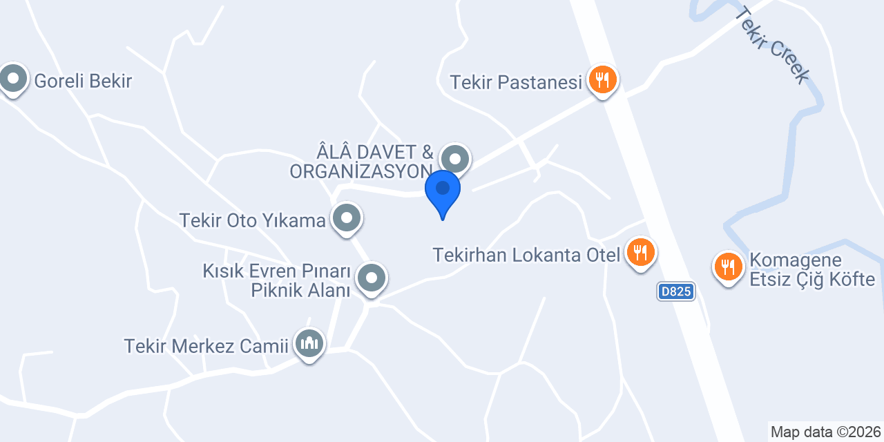 Tekir Belediyesi konumu