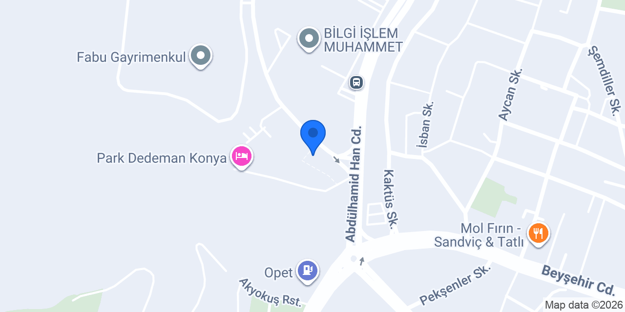 Meram Sağlık Medikal konumu