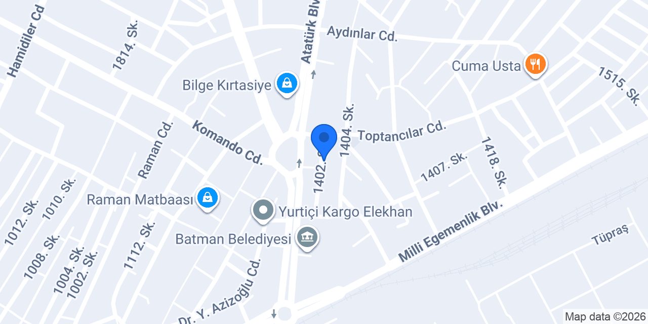 Kanatçı Şirin Usta konumu