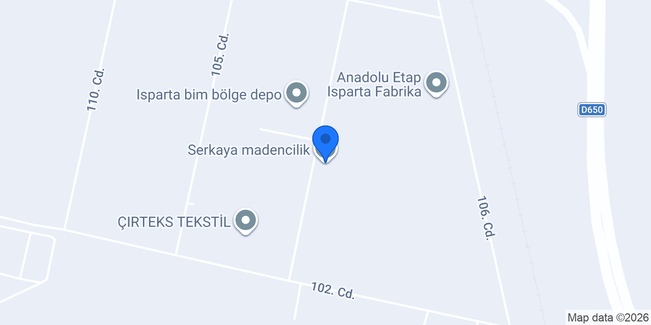 Serkaya madencilik konumu