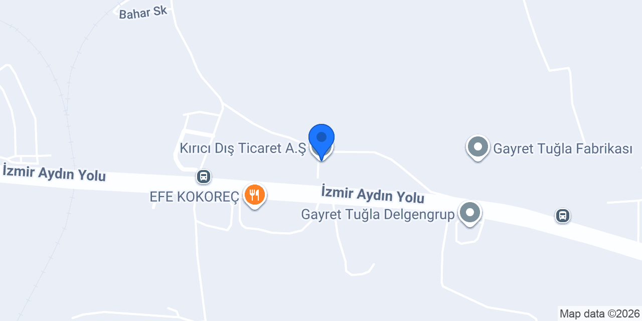 Kırıcı Dış Ticaret A.Ş. konumu