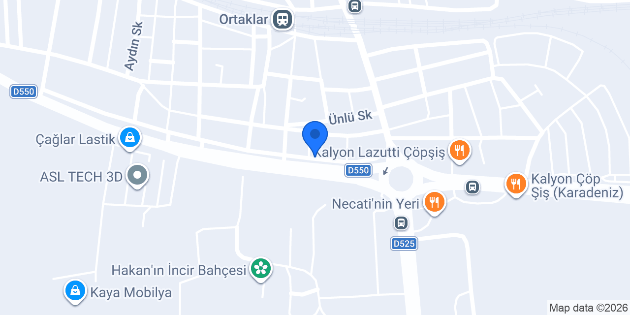 Ortaklar Aile Çay Bahçesi konumu