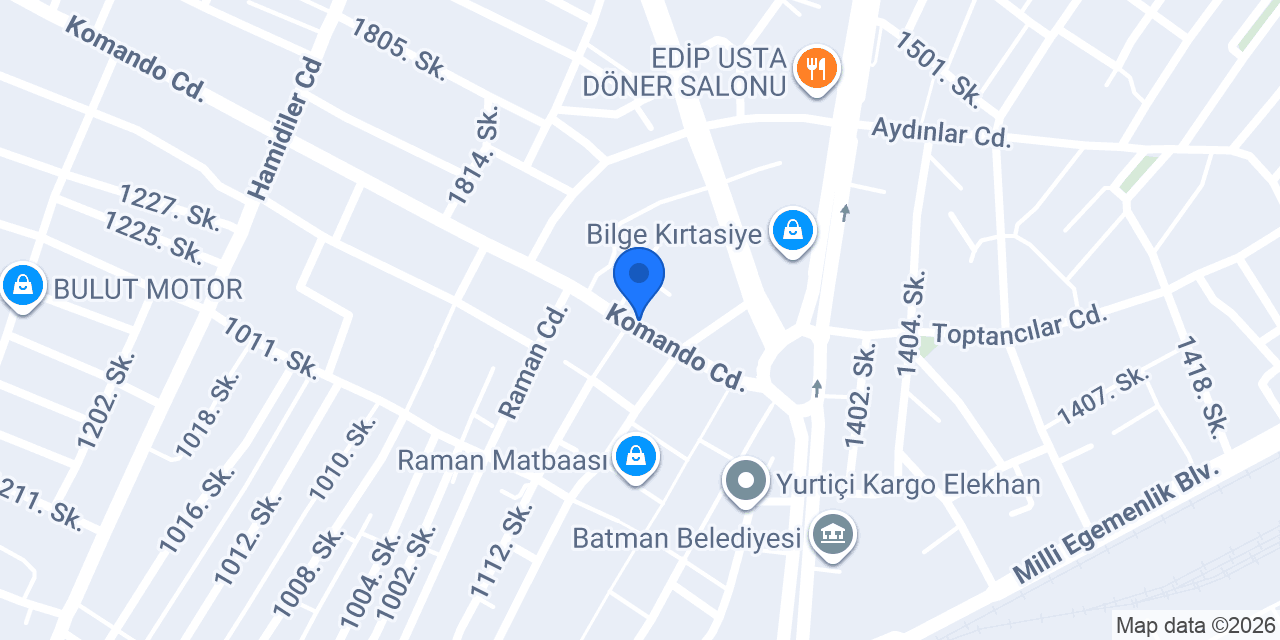 Hedef Rent A Car konumu