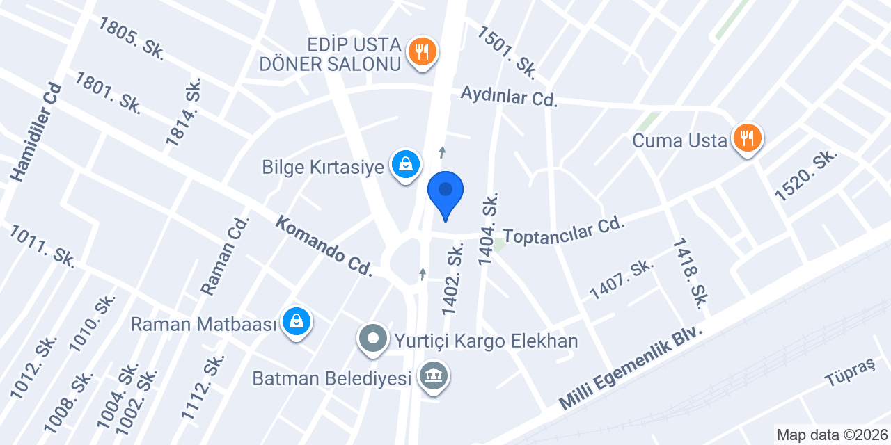 Emlak Katılım Batman Şubesi konumu