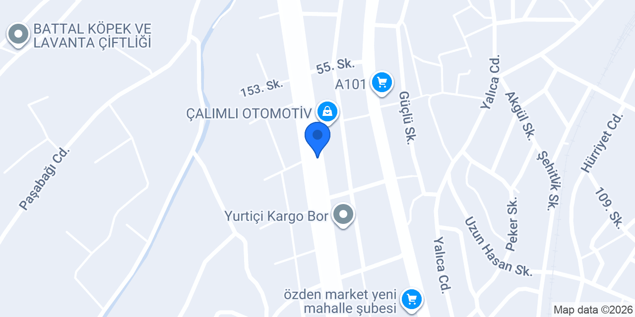 Bor Ticaret Meslek Lisesi konumu