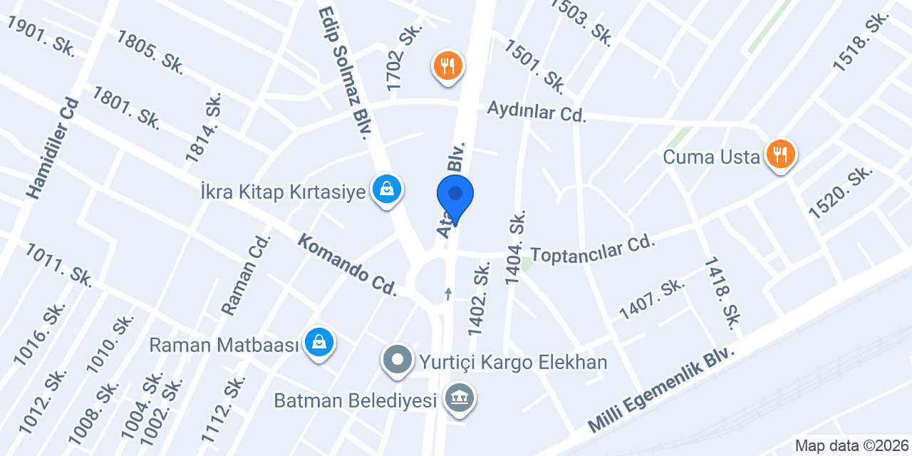 Asg Harita Kadastro Mühendislik bürosu konumu