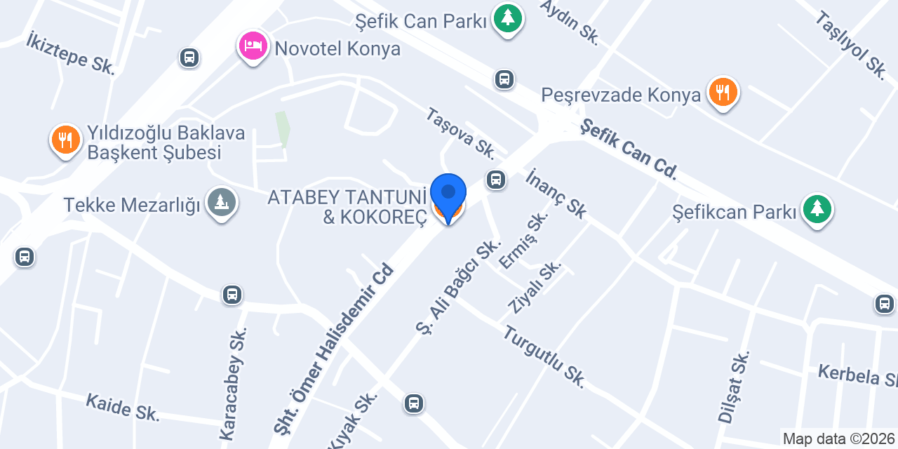 ATABEY TANTUNİ & KOKOREÇ konumu