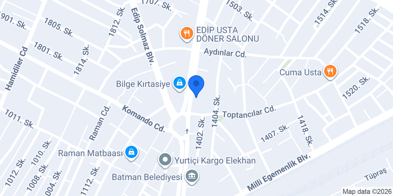 Türkiye Finans Batman Şubesi konumu