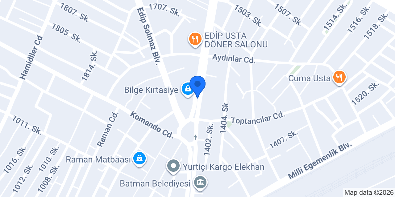 ÖZTEK TEKNOLOJİ BATMAN konumu