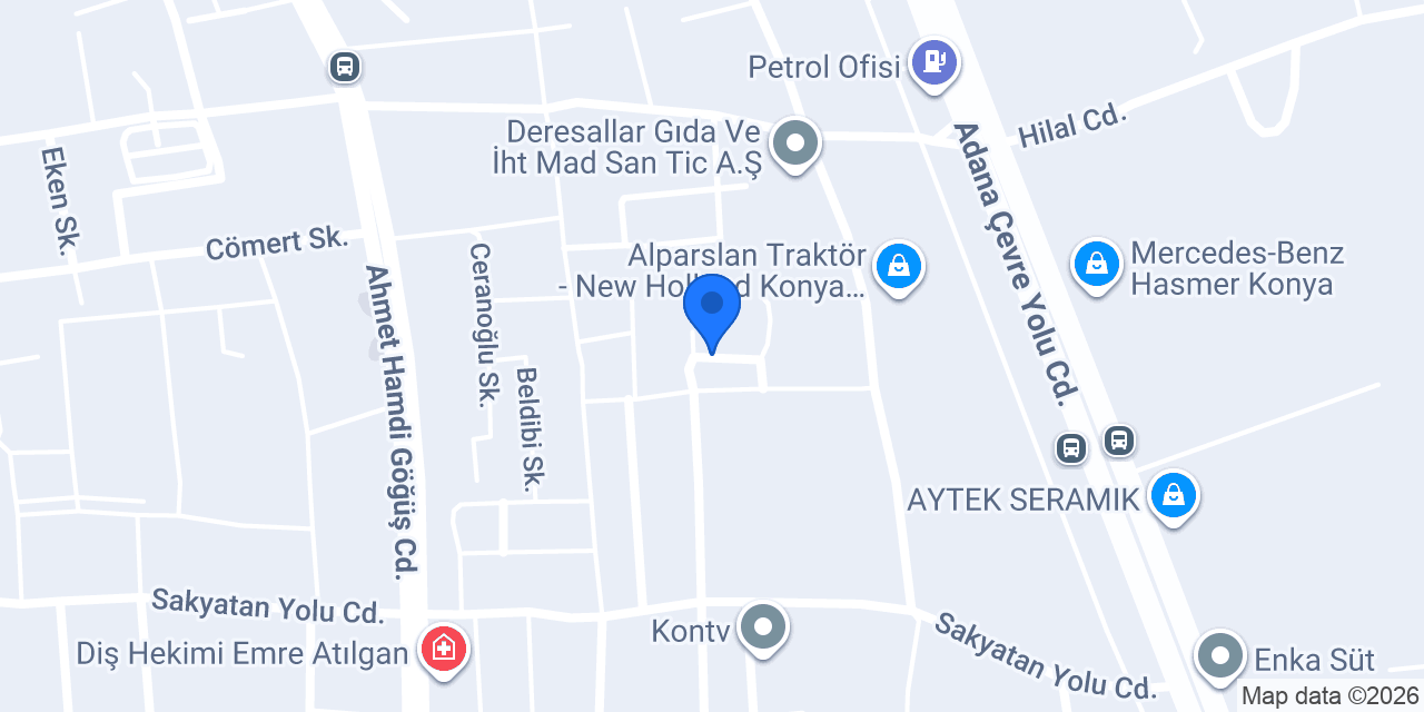 Feyap Mekanik Depo konumu