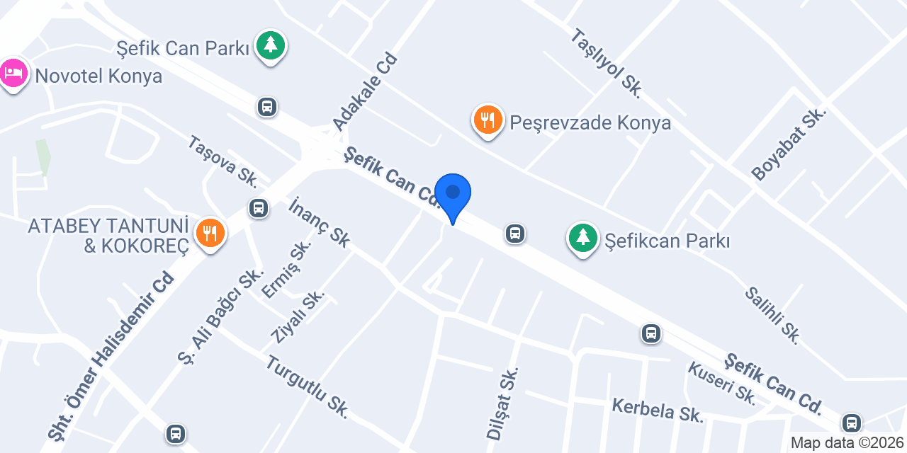 TUNA Oyuncak Konya konumu