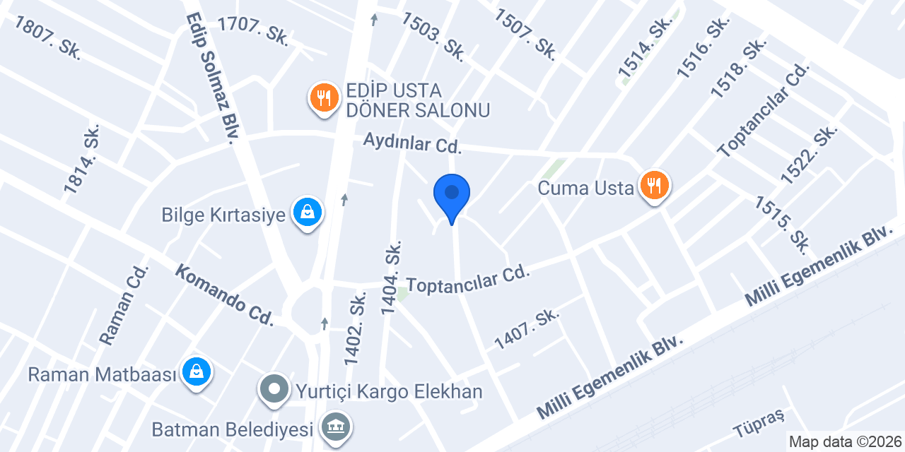 Eymen Tesisat konumu