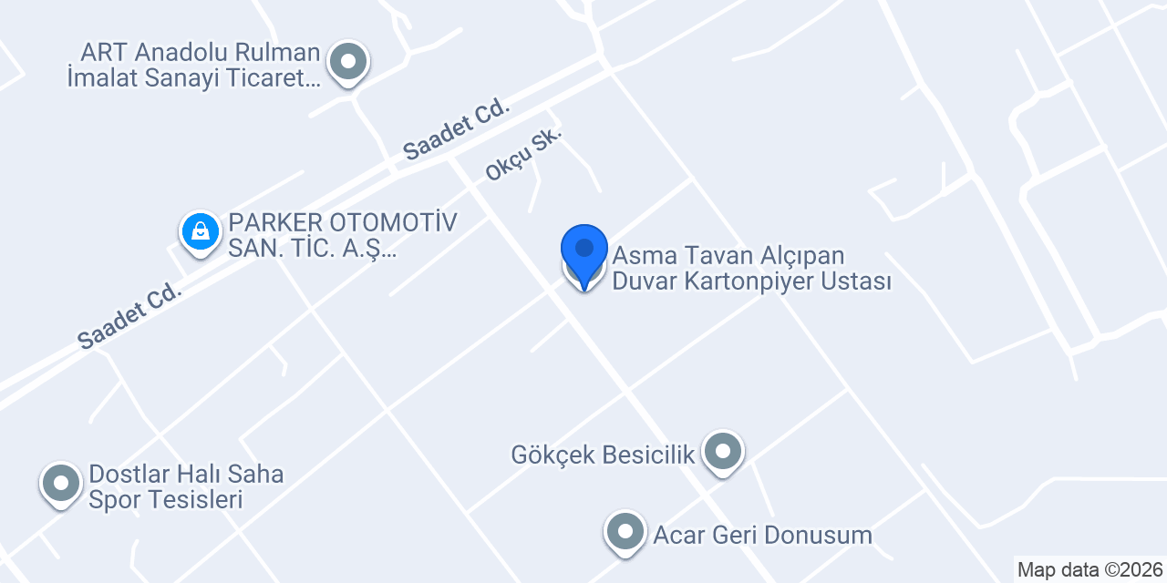 Asma Tavan Alçıpan Duvar Kartonpiyer Ustası konumu