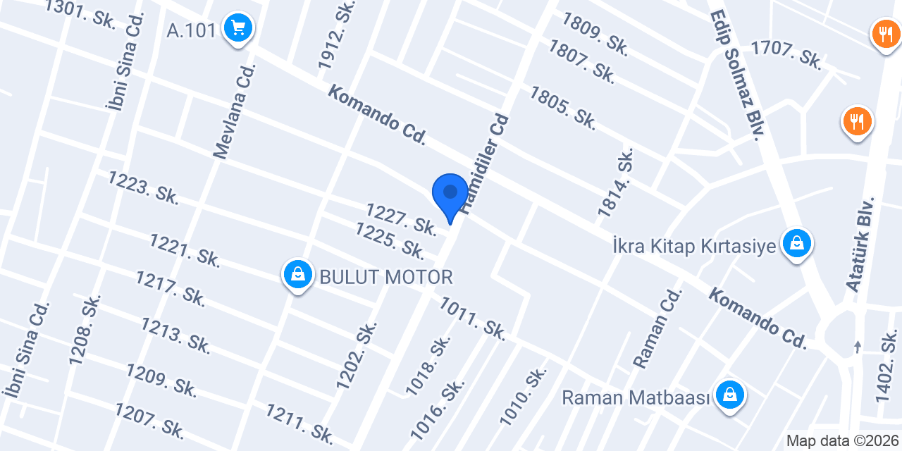 Mavi Batman Reklam Tabela konumu