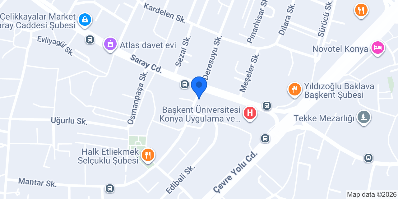 Çilek Kitabevi konumu