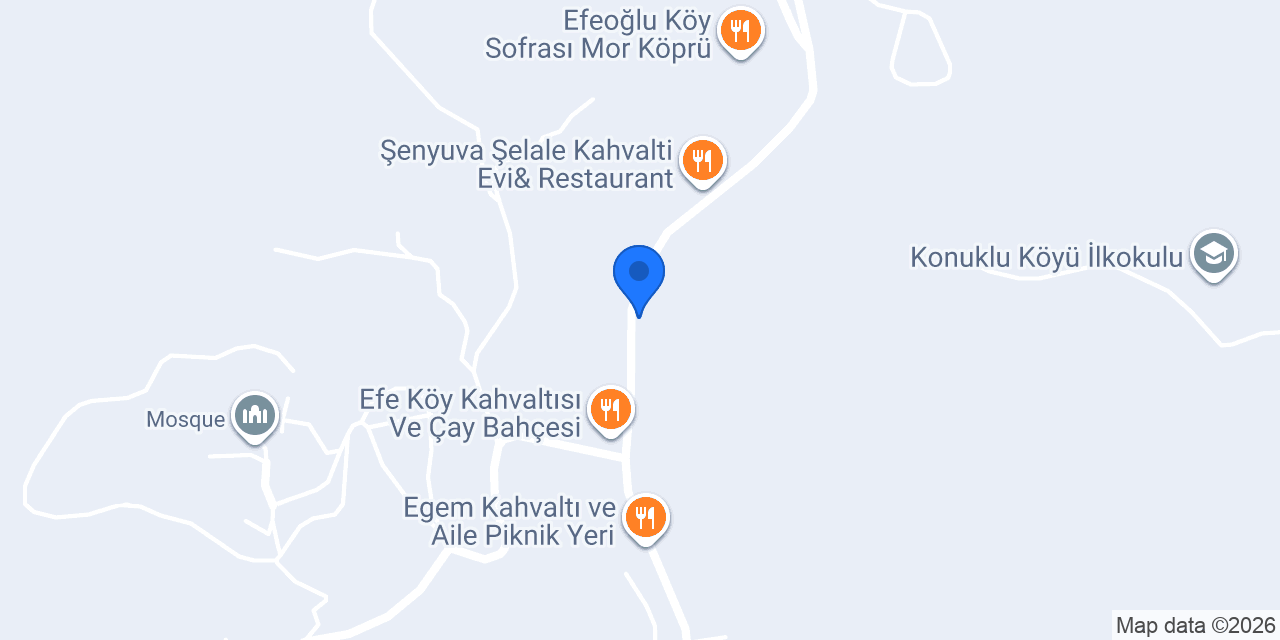Huzur Kahvaltı ve mangal evi konumu