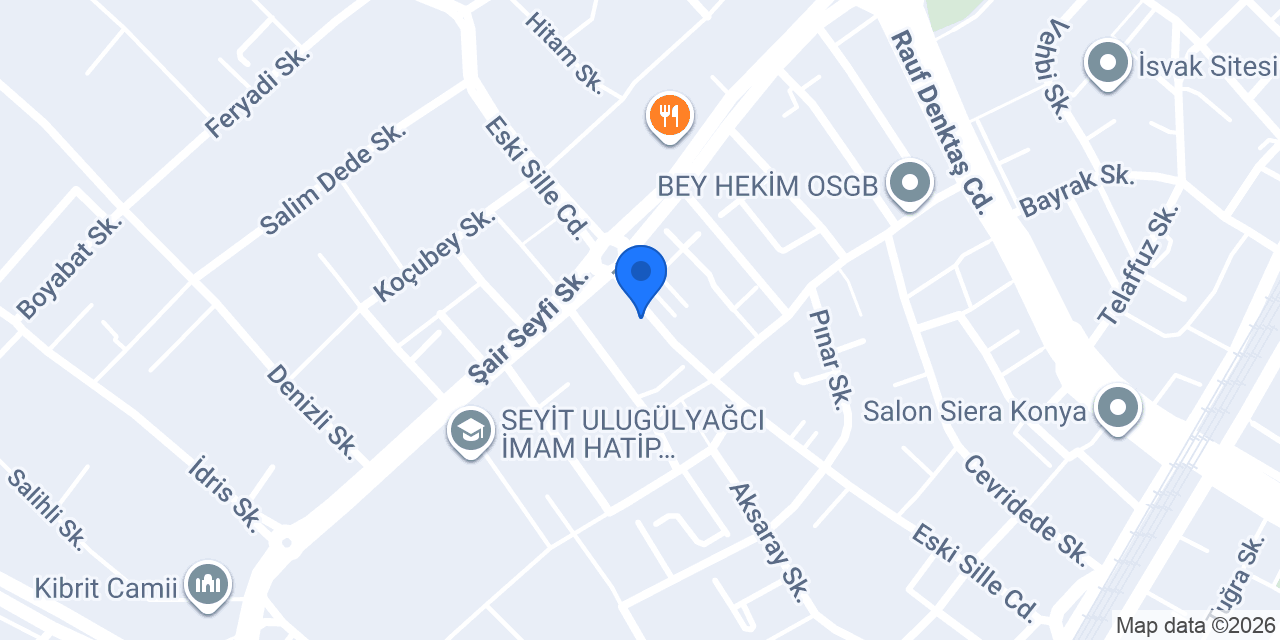 Konya Mina Çiçek Evi konumu