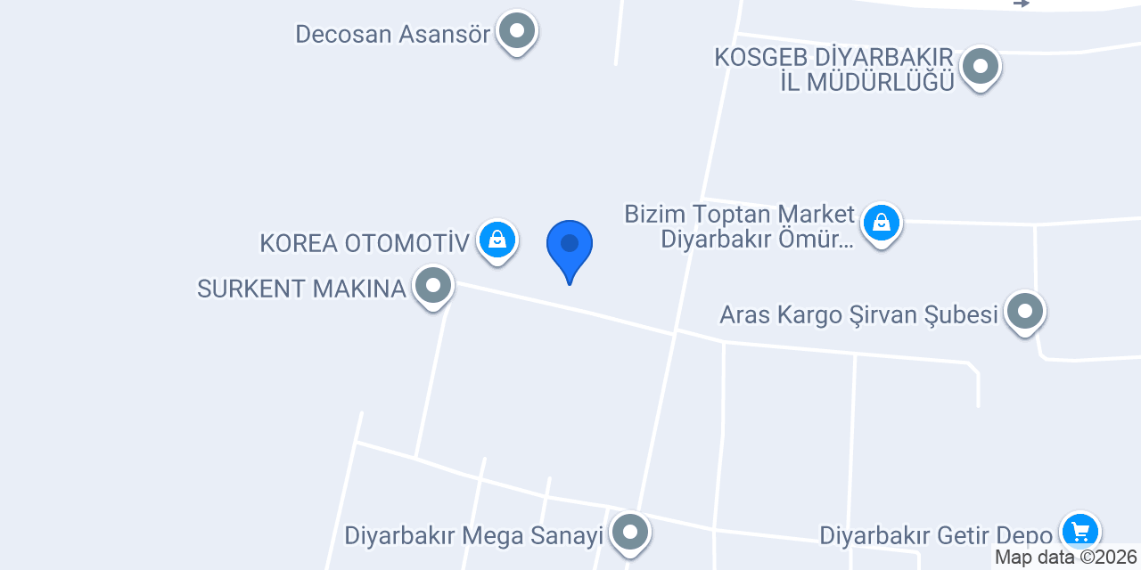 SOLİD BELGELENDİRME DİYARBAKIR konumu