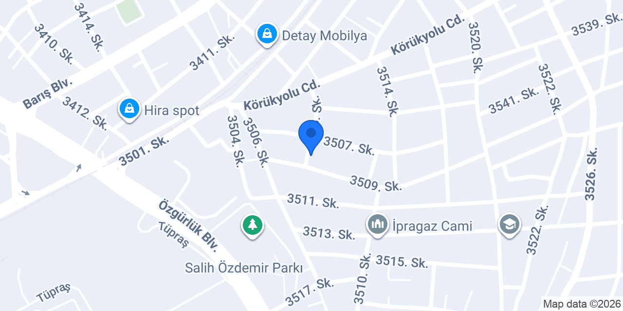 Dak Grup Mobilya konumu