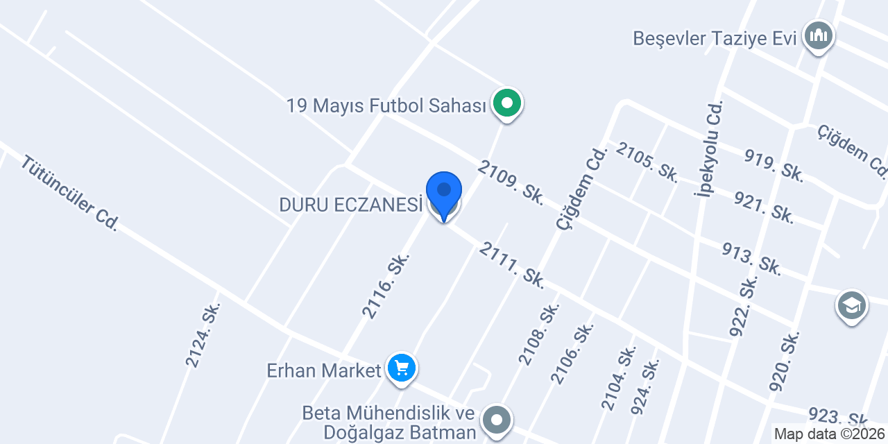 DURU ECZANESİ konumu