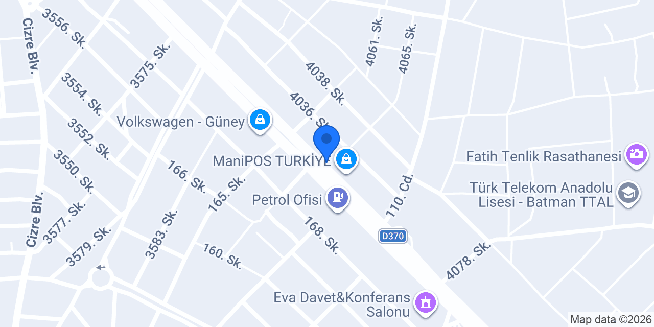 VOLTA BATMAN FABRİKA SATIŞ MAĞAZASI konumu