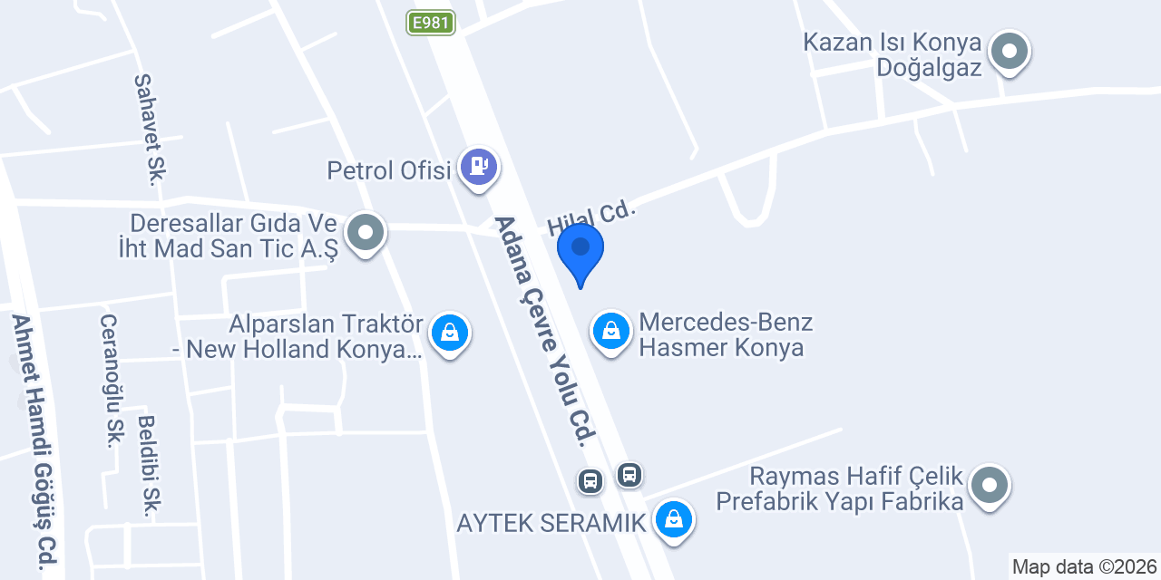 İrem Prefabrik - Çelik Yapı - Showroom konumu