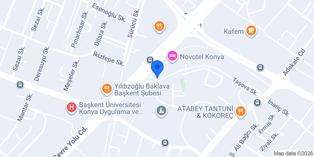 Novotel Taksi Konya konumu