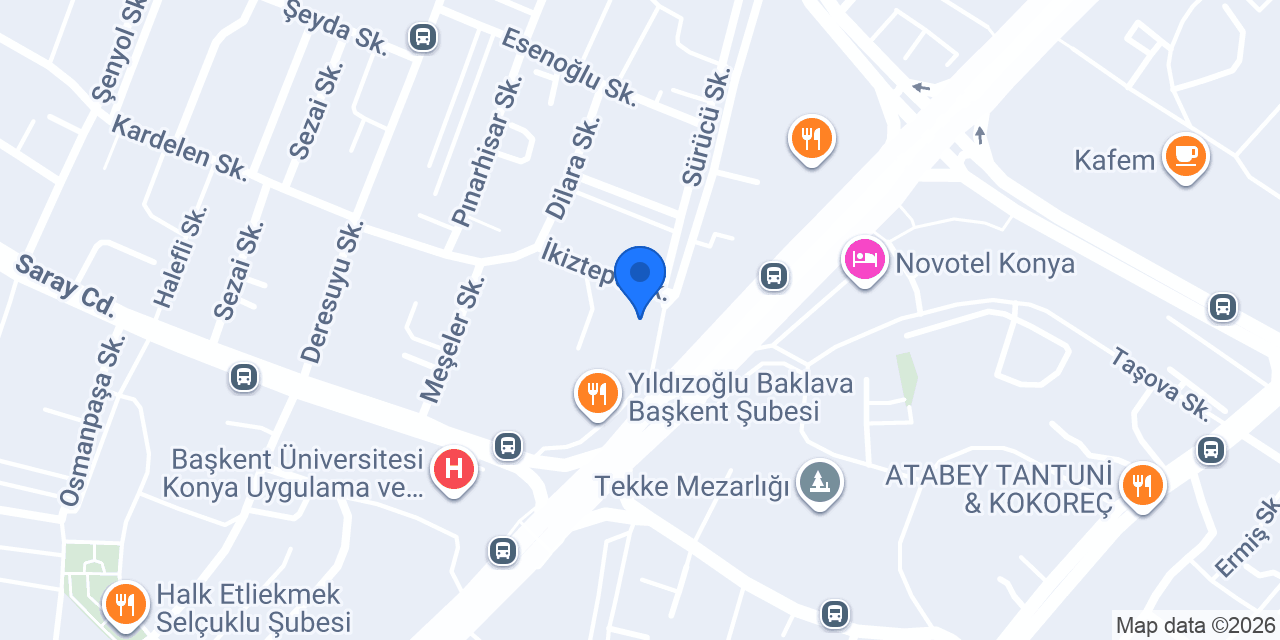 Caner İnşaat Havuz Mühendislik - Konya Havuz konumu