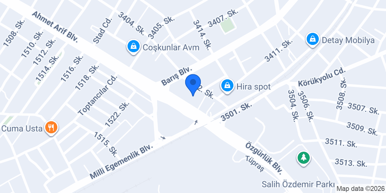 Mesa Otel konumu