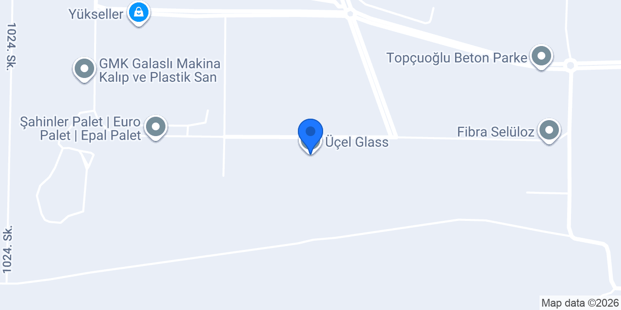 Üçel Glass konumu
