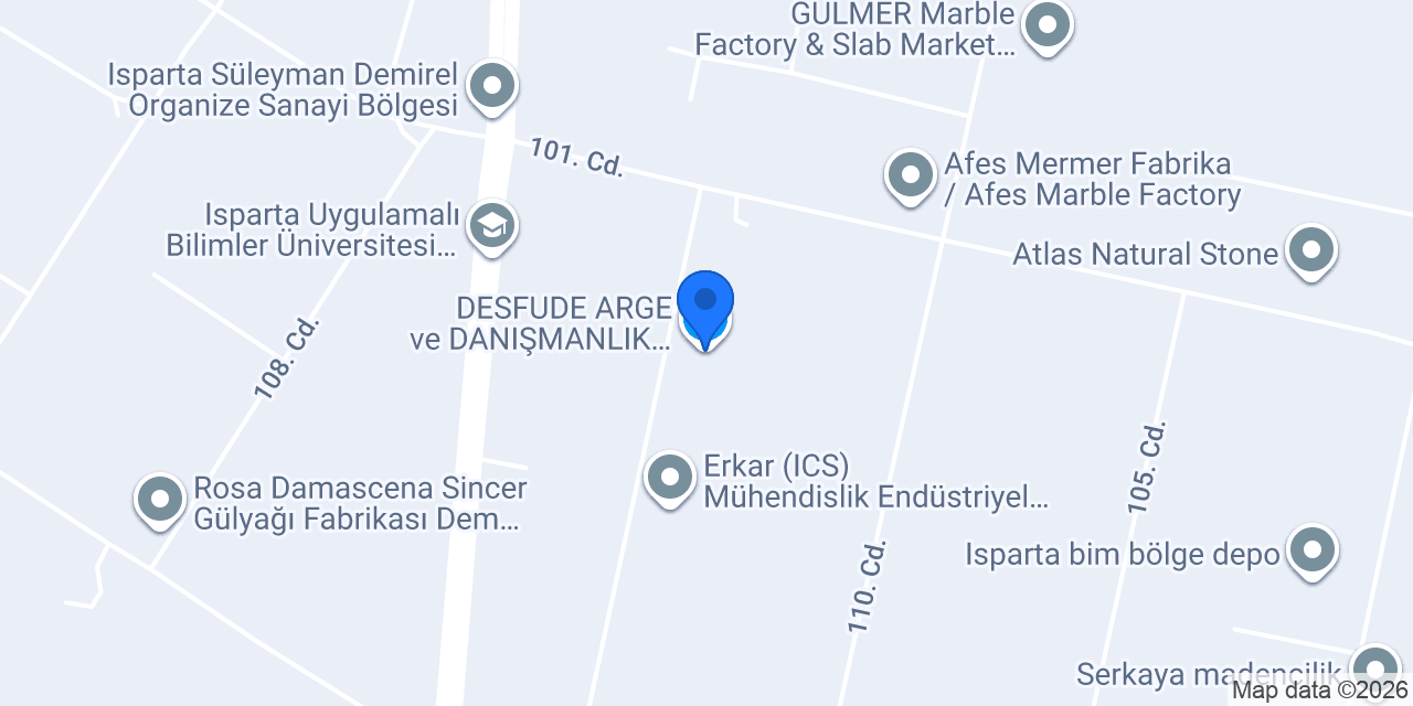DESFUDE ARGE ve DANIŞMANLIK SAN.TİC.LTD.ŞTİ konumu