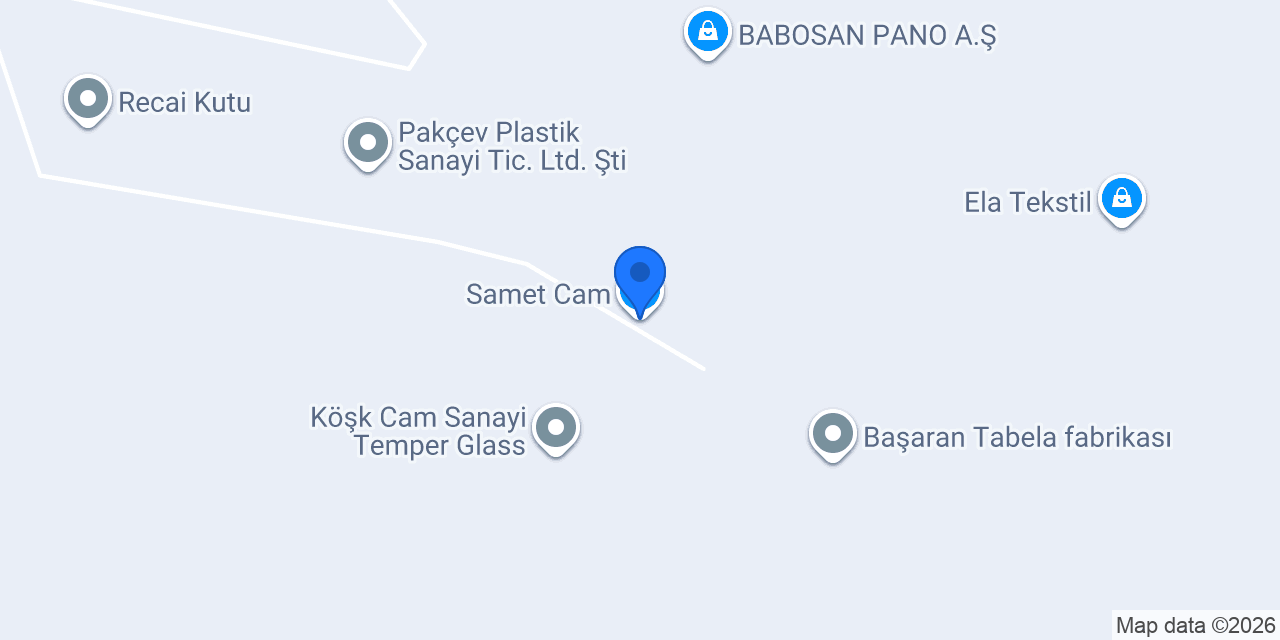 Samet Cam konumu