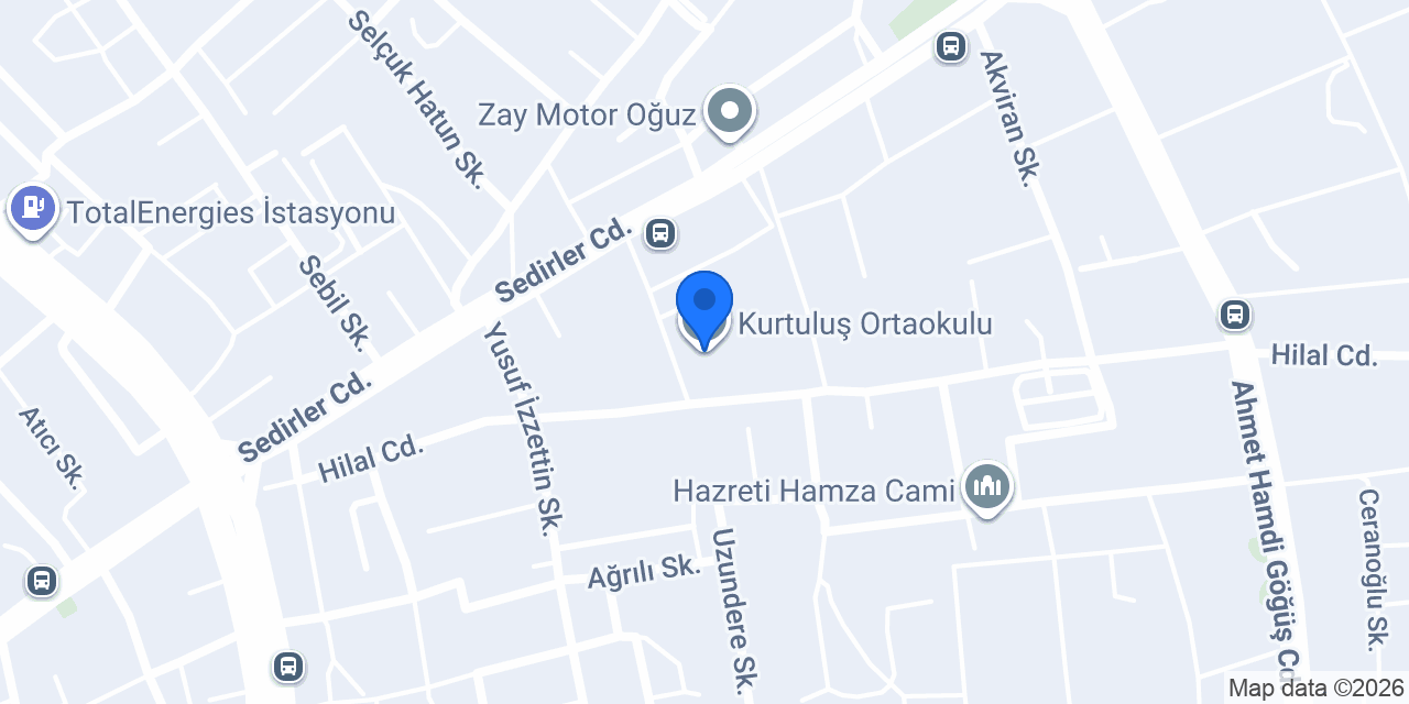Kurtuluş Ortaokulu konumu