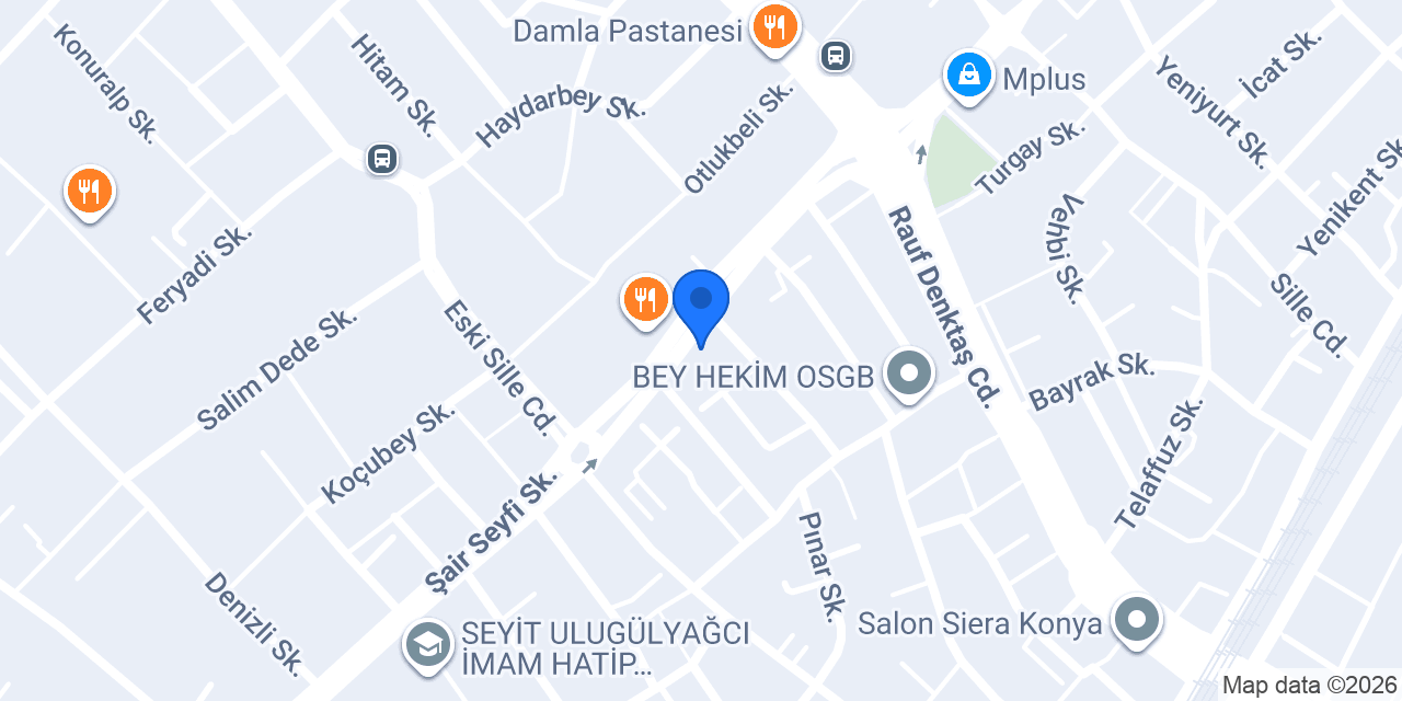 FizyoWe Şefikcan | KONYA MANUEL TERAPİ, PİLATES ve Sağlıklı Yaşam Merkezi konumu