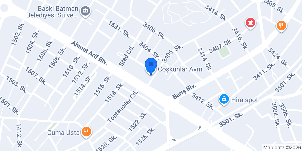 Coşkunlar Avm konumu