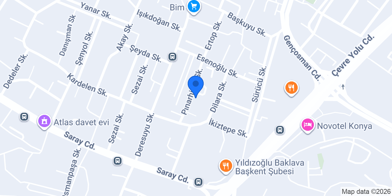 Konya Lastik Yol Yardım konumu